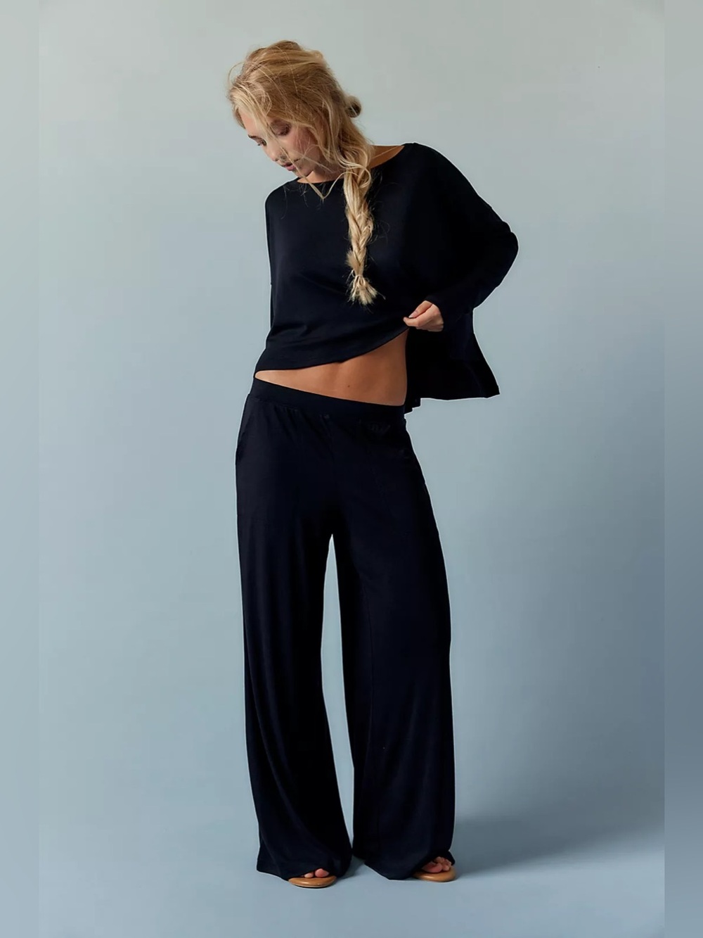 (FP-81) Free People Good Feels Long pant Set